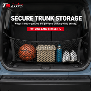 CYS para <span class=keywords><strong>Toyota</strong></span> Land <span class=keywords><strong>Cruiser</strong></span> <span class=keywords><strong>FJ</strong></span> 2026: Red de Carga Elástica para Maletero, Organizador Trasero de Almacenamiento, Malla Portaequipajes con Ganchos - Product Image 5