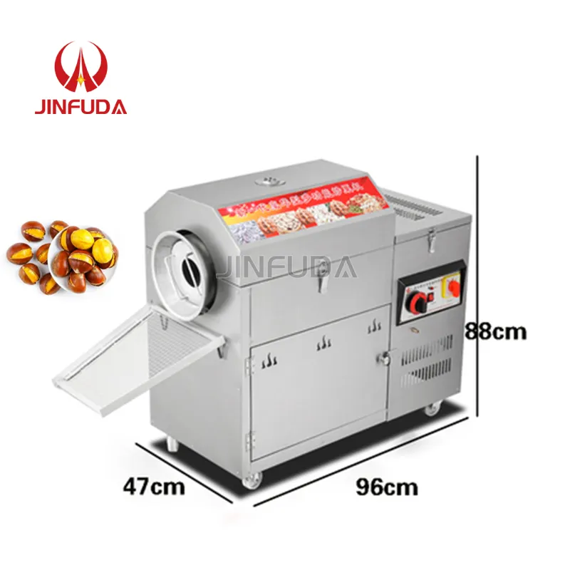 Yüksek kaliteli ayçiçeği tohumu fıstık badem kaju kayısı çekirdeği kahve Mini kavurma makinesi