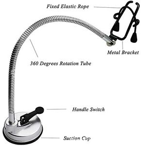 Stainless Steel Hands-free <strong>Hair</strong> <strong>Dryer</strong> Holder Arm, Table Clamp <strong>on</strong> <strong>Stand</strong> for <strong>Hair</strong> Styling, Dog Grooming with No-Sit Haunch Holder - Product Image 2