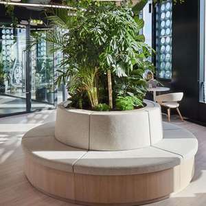 Meubles de café personnalisés - Banquette ronde en cuir PU pour restaurant, librairie et club, chaises et tables de restaurant - Product Image 3