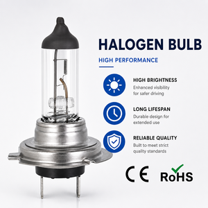 Accesorios para Automóviles, Lámpara Halógena Transparente <span class=keywords><strong>H7</strong></span> de Alta Calidad, 12V 100W, Vidrio Duro, Certificación CE RoHS, Fabricante - Product Image 1
