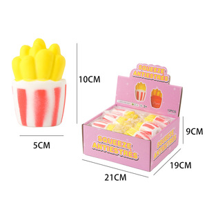 Hot Selling TPR Simulated Food French Fries Squishy Stick Stretchy Decompression Sensory <b>Squeeze</b> Toy for Kids and Adults - Product Image 6