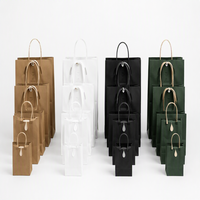 Sacs en papier kraft écologiques et recyclables personnalisés avec logo pour boutiques de vêtements, oreillers et usage domestique, avec poignées et étiquettes – Vente en gros