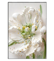 Peinture décorative simple à fleurs pour salon, grande décoration murale pour fond de canapé, décoration murale suspendue au sol