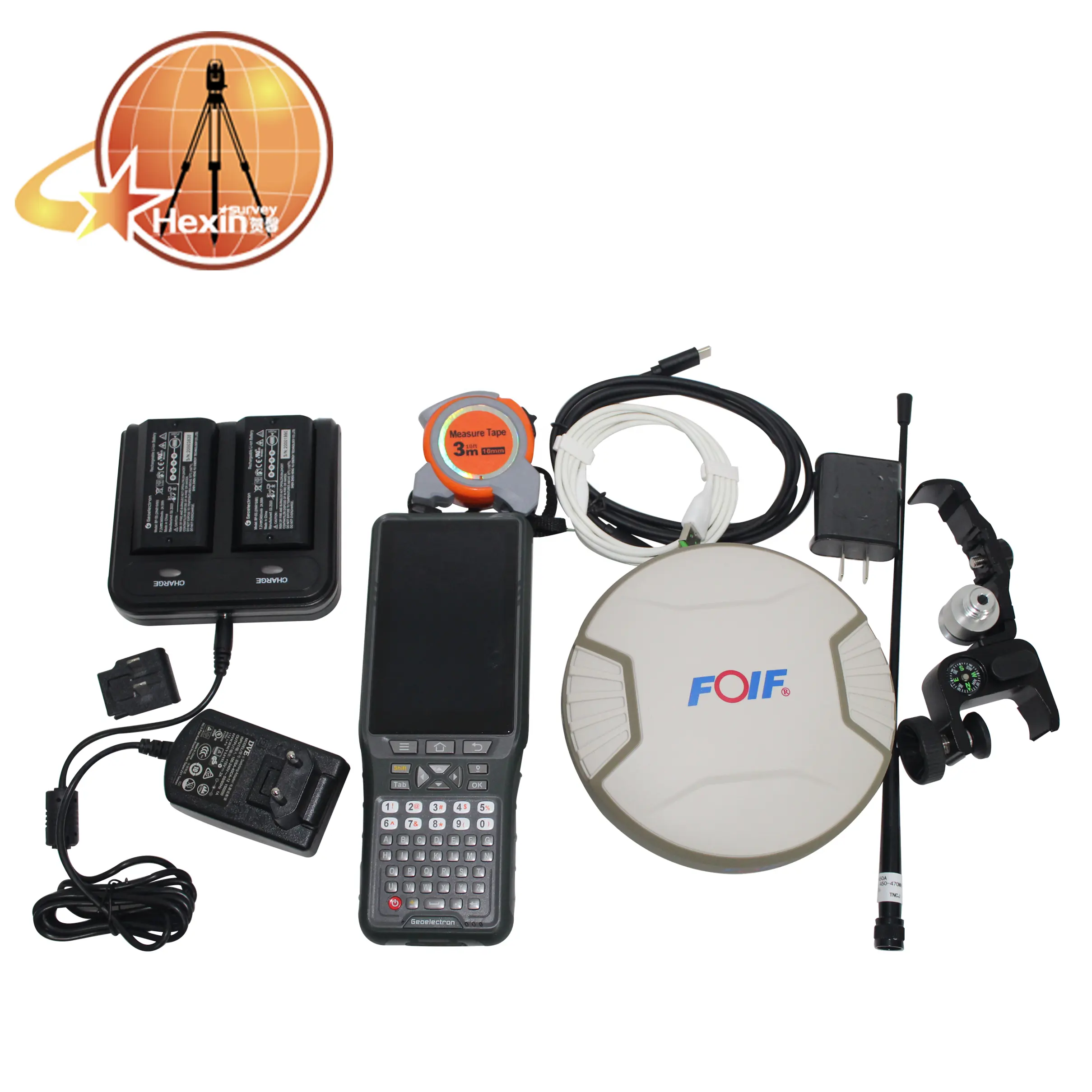 Haute qualité FOIF A90 Android 5.1 P9III contrôleur portable GPS GNSS RTK récepteur avec 410-470MHz