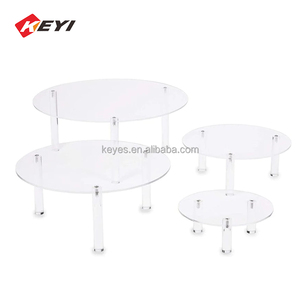 Décoration de mariage moderne personnalisée présentoir en acrylique Dessert gâteau collation <span class=keywords><strong>Buffet</strong></span> support de comptoir alimentaire pour réception de mariage - Product Image 2