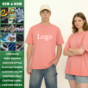 เสื้อยืดโอเวอร์ไซส์ผ้าฝ้าย 100% น้ำหนัก 240 กรัม แบบถัก สำหรับขายส่ง OEM พิมพ์ลาย DTG ล้างสีแบบแอซิด สไตล์วินเทจ สตรีทแวร์ รับผลิตตามแบบ - Product Image 2