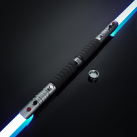 Sabres Jouets LED RGB avec Lame Lumineuse à Balayage Fluide, Lame de Duel Robuste, Sabre Laser Rechargeable pour Cosplay, Sabres Jouets Lumineux