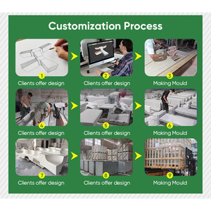 Balaustres Decorativos Modernos para Exteriores, Personalizables <span class=keywords><strong>en</strong></span> Color, para Escaleras de Jardín y Parque, de Alta Gama, de Piedra y Cemento, con Protección de Seguridad - Product Image 5