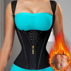 LANGQIN للنساء ضغط مزدوج Corset قابل للتعديل بسحاب خطاف عيون من ملابس تشكيل البطن - Product Image 1