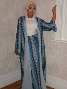 Conjunto de <span class=keywords><strong>Dos</strong></span> Piezas Mexizo <span class=keywords><strong>Chic</strong></span>, Diseño Nuevo, Túnica Larga y Falda, Abaya Musulmana, Ropa Islámica Modesta <span class=keywords><strong>para</strong></span> Mujer - Product Image 5