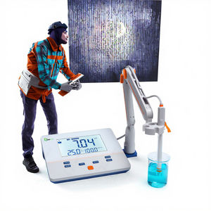 Medidor de <span class=keywords><strong>pH</strong></span> de Bancada Eco-Basic PH100BD com Desligamento Automático e Função de Reset, Material Plástico, Suporte OEM ODM para Testes Ambientais - Product Image 2