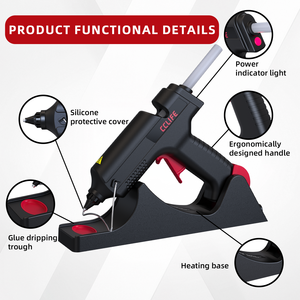 ปืนกาวร้อนไฟฟ้า 500W สำหรับงานอุตสาหกรรม DIY กำลังสูงพิเศษ อัตราการไหลของกาวสูง ใช้งานได้ยาวนาน - Product Image 2