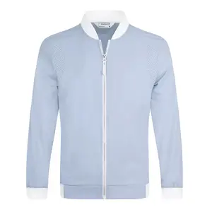 Fashion Outdoor Hollow Out Spring Flight Pilot Sportswear Blazer Coat Men's 100% Cotton Casual Golf Bomber Jacket
