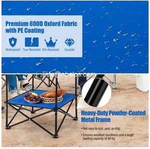 <span class=keywords><strong>Table</strong></span> de <span class=keywords><strong>Camping</strong></span> légère à <span class=keywords><strong>double</strong></span> couche <span class=keywords><strong>Table</strong></span> ronde de pêche en plein air pliable durable avec 4 porte-gobelets - Product Image 5