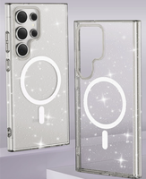 Coque de téléphone Bling Style pour Samsung S25 Ultra S24 pour filles, coque fantaisie S25 Ultra, coque scintillante S26, coque magnétique Bling