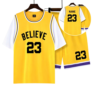 Ensembles de maillots de basket-ball personnalisés en deux pièces, uniformes pour femmes et jeunes, chemises à manches courtes - Product Image 5