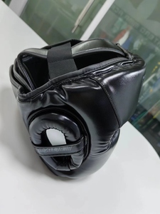 カスタムロゴキックボクシングヘッドガード格闘技ボクシングトレーニングレザーヘッドガードボクシング用パーソナライズされたフェイスプロテクターヘルメット - Product Image 4