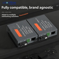 Convertidor de Medios Gigabit de 2 Puertos Netlink Htb Gs 03b, 20KM, 2Sfp, Switch de Fibra Óptica Gigabit de 8 Puertos, Estilo Moderno para CCTV, OEM