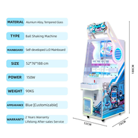 Machine de jeu d'arcade à monnayeur, Lucky Shake Ball, avec distribution de cadeaux et de prix, pour divertissement commercial en intérieur, lumières colorées