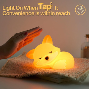 Veilleuse LED en forme de <span class=keywords><strong>renard</strong></span> endormi, type C, avec minuterie d'arrêt automatique, lampe portable pour enfants, luminaire décoratif pour chambre de bébé - Product Image 5