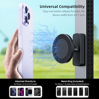 Support magnétique pour téléphone de voiturette de golf avec conception anti-vibration pour un swing stable et l'enregistrement vidéo, compatibilité universelle des smartphones