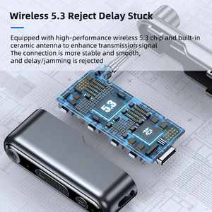 2024 HG gran oferta adaptador <span class=keywords><strong>Bluetooth</strong></span> para coche receptor compatible con <span class=keywords><strong>Bluetooth</strong></span> BT5.3 receptor de Audio inalámbrico para TV - Product Image 3