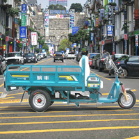 WF1500DZH Tricycle électrique à 3 roues, véhicule commercial, à carrosserie ouverte de 2m, à décharge automatique et à charge utile élevée