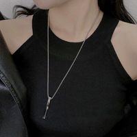 Magnifique Collier Pendentif Rectangulaire Classique Homme, Chaîne Cubaine en Acier Inoxydable pour Hommes, Cadeau Bijoux