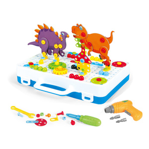 Kit de Bloques de Construcción Creativos Realistas con Múltiples Temas para Niños Pequeños, Dinosaurios y Vehículos de Ingeniería, Regalo Educativo - Product Image 3