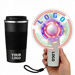 Wholesale Messages Manufacturer Promo Business Event Advertising Gift <b>Mini</b> <b>Hand</b> Fan With Logo Led Handheld Fans - Product Image 1