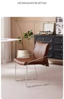 Chaise de salle à manger vintage, chaise de bureau à domicile, chaise de maquillage rembourrée de luxe léger avec dossier, chaise de canapé décontractée