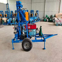 Machine de forage de puits d'eau, petit équipement de forage de roche, pour travaux agricoles, moteur diesel, forage de puits de 200 m