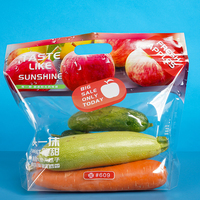 YR Échantillon Gratuit Anti-buée Transparent Fruits Frais Légumes Sac D'emballage avec fermeture à glissière