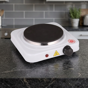 Plaque chauffante 1500W, simple brûleur, surface en céramique, contrôle de température réglable par bouton, usage domestique - Product Image 2