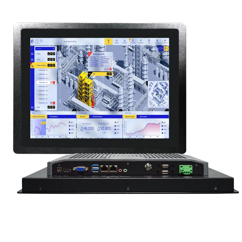 Wasserdicht Smart Rugged Embedded All In One Panel PC Android Linux Industrial Tablet Computer hmi Lesbar