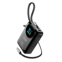 OEM/ODM Vente en gros Batterie externe semi-solide 20000mAh 45W/65W PD à charge rapide pour 4 appareils avec écran TFT circulaire IA MH857C