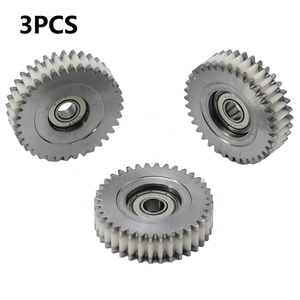 3 pezzi 36 denti 8mm bianco + argento Nylon + acciaio ingranaggio motore per bici elettrica accessori di ricambio <span class=keywords><strong>1</strong></span> Set 47*13 * mm - Product Image 3