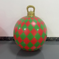 Boule de Noël gonflable en PVC la plus vendue – Nouveauté pour décorations extérieures et aménagements festifs