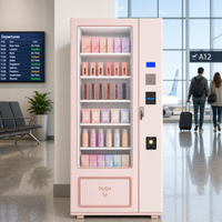 Máquina Expendedora de Cosméticos con 36 Selecciones, Pantalla LCD, Pago sin Efectivo MDB, Puerta de Vidrio para Aeropuerto o Centro Comercial