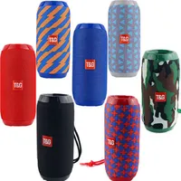 TG117 Enceinte sans fil portable d'extérieur 5.0 avec double caisson de basses, barre de son et radio FM en plastique