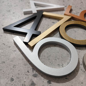 Numeri Civici Galleggianti in Metallo da 5 Pollici, Grandi Numeri Moderni per Indirizzi Esterni - Product Image 2