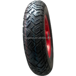 ล้อยาง13นิ้ว350-8 400-8 400-10ล้อยางล้อรถเข็นเติมลม - Product Image 4