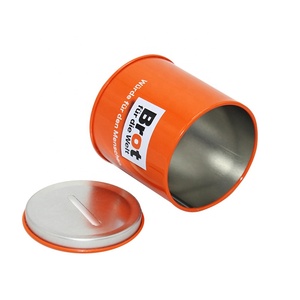<span class=keywords><strong>Caja</strong></span> Redonda <span class=keywords><strong>de</strong></span> Metal Personalizada al por Mayor con Ranura para Monedas, Almacenamiento Versátil para Donaciones, Ahorros y Regalos Promocionales - Product Image 3