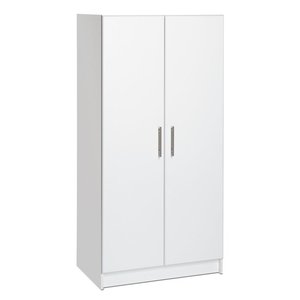 Meuble simple et pas cher, blanc, 2 portes, <span class=keywords><strong>en</strong></span> bois MDF, <span class=keywords><strong>garde</strong></span>-robe, chambre, placard, rangement, organisation, placard <span class=keywords><strong>en</strong></span> bois pour vêtements - Product Image 2