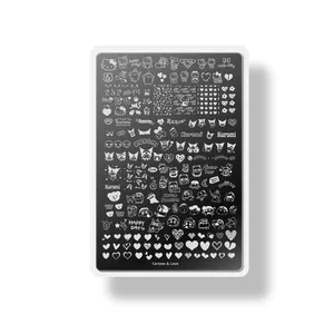 Placa de Transferencia de Diseños para <span class=keywords><strong>Uñas</strong></span> de Alta Gama, Tamaño Grande, Patrón de Lazo Estilo Chino, Herramientas de Estampado de <span class=keywords><strong>Uñas</strong></span> de Acero Inoxidable al por Mayor - Product Image 5