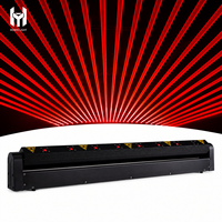 Lumière laser rouge à 8 faisceaux 638nm 500mW pour éclairage de scène avec contrôle DMX pour DJ, club, concert, événement