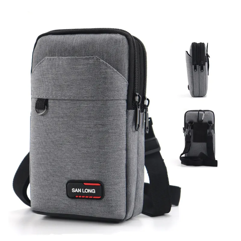 Waterproof Cross Body Bag Purse Single double Layer Outdoor Tactical Sling Pack Men Phone Pouch Camping Hunting