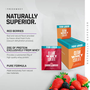 תוויות פרטיות מוזנים דשא מי גבינה אבקת אבקת חבילות חלבון ברורות קיטו hydrolysate תוספת לשימוש חדר כושר - Product Image 4