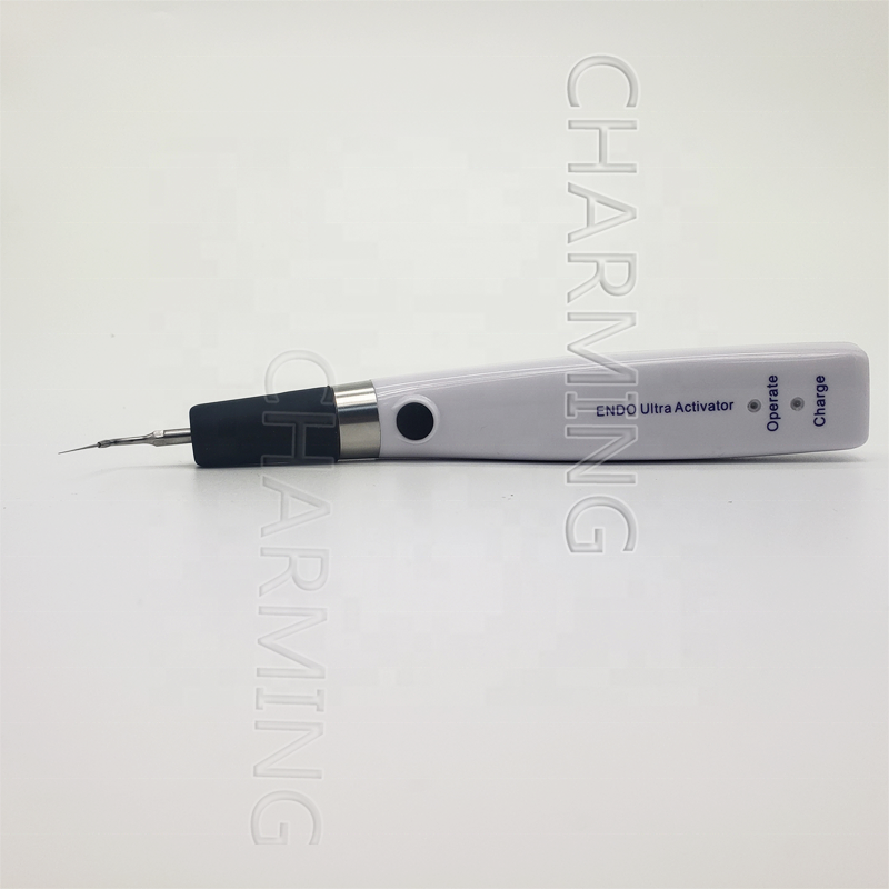 endo irrigation syringe with activator